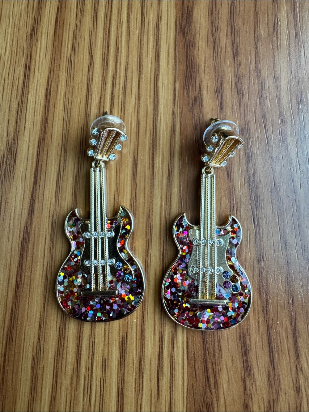 BaubleBar x Target Gold Guitar Drop Earrings